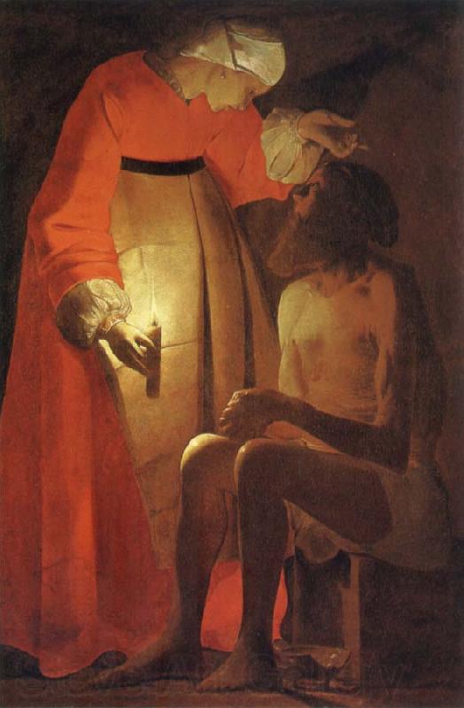Georges de La Tour Ijob will mock of its woman Germany oil painting art